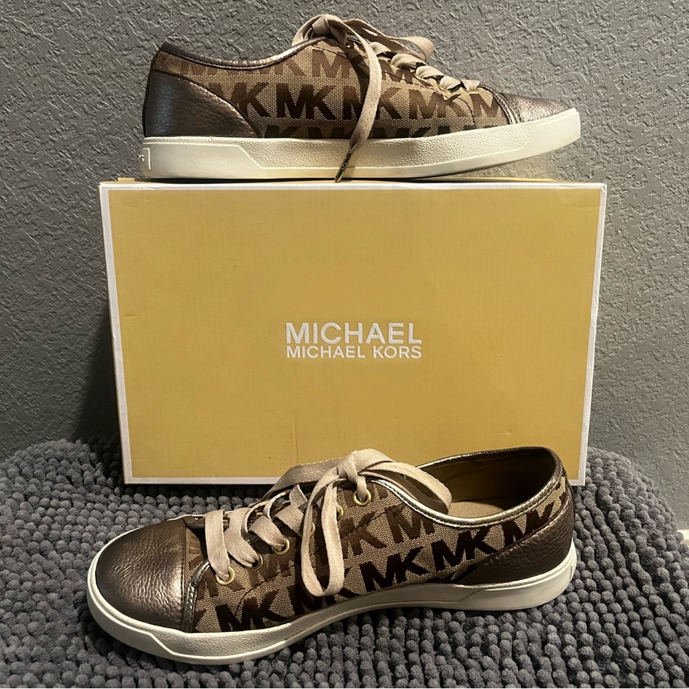 Michael Kors Bronze Logo Sneakers